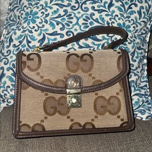 Gucci Beige and Brown Shoulder Bag